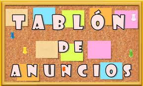 tablón de anuncios